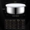Kitchen Bakingcolorful Stainless Steel Mixing Bowls Lids Stackable Qme Multicolor