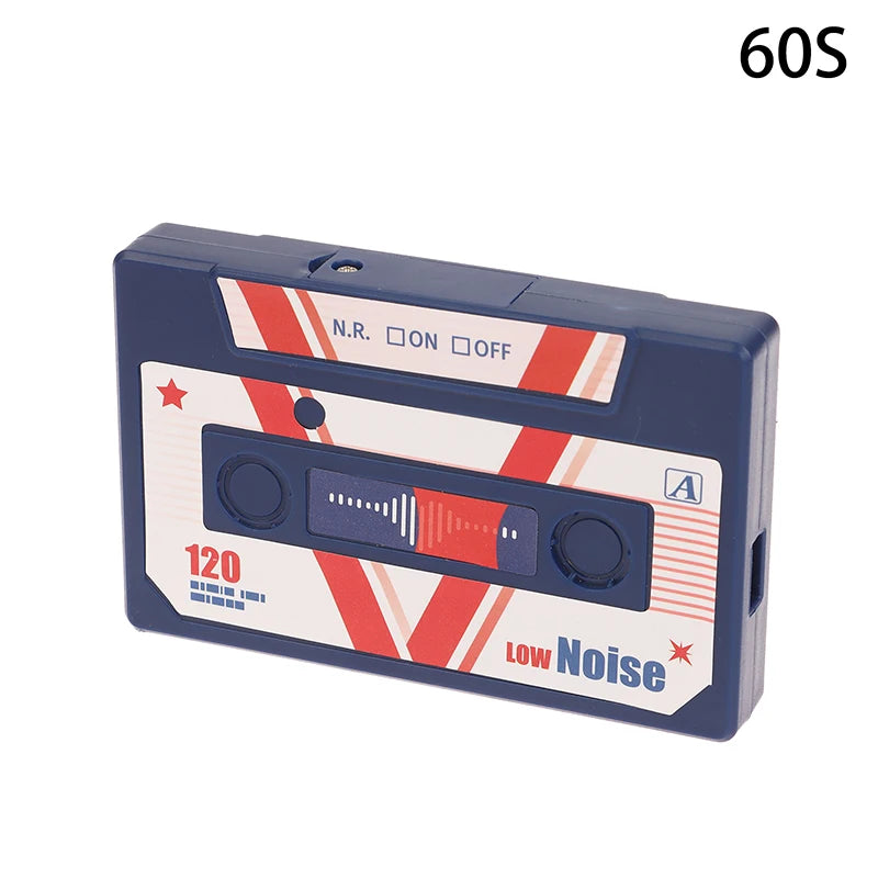 Creative Plastic Voice Recording Cassette Tape 60/300 Seconds Voice Recorder Greeting Card Small gifts Qme style 31
