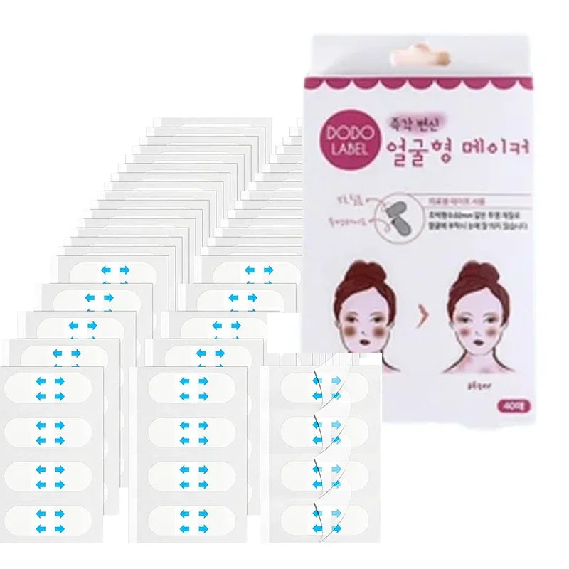 30/20/10Sheets V Lift Face Sticker Invisible Makeup Adhesive Lift Face Tape Slim Patch Breathable Sticker Lifting Tighten Chin Qme