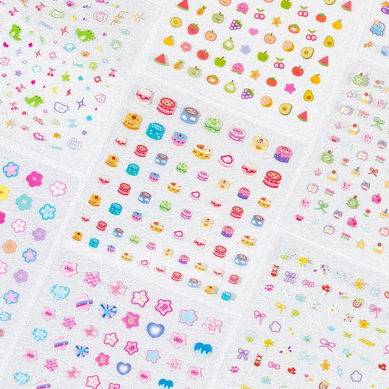 Kawaii Cartoon Handbook Sticker Book Student Collage DIY Diary Decorative Scrapbooking Journals Stationery Back School Supplies Qme