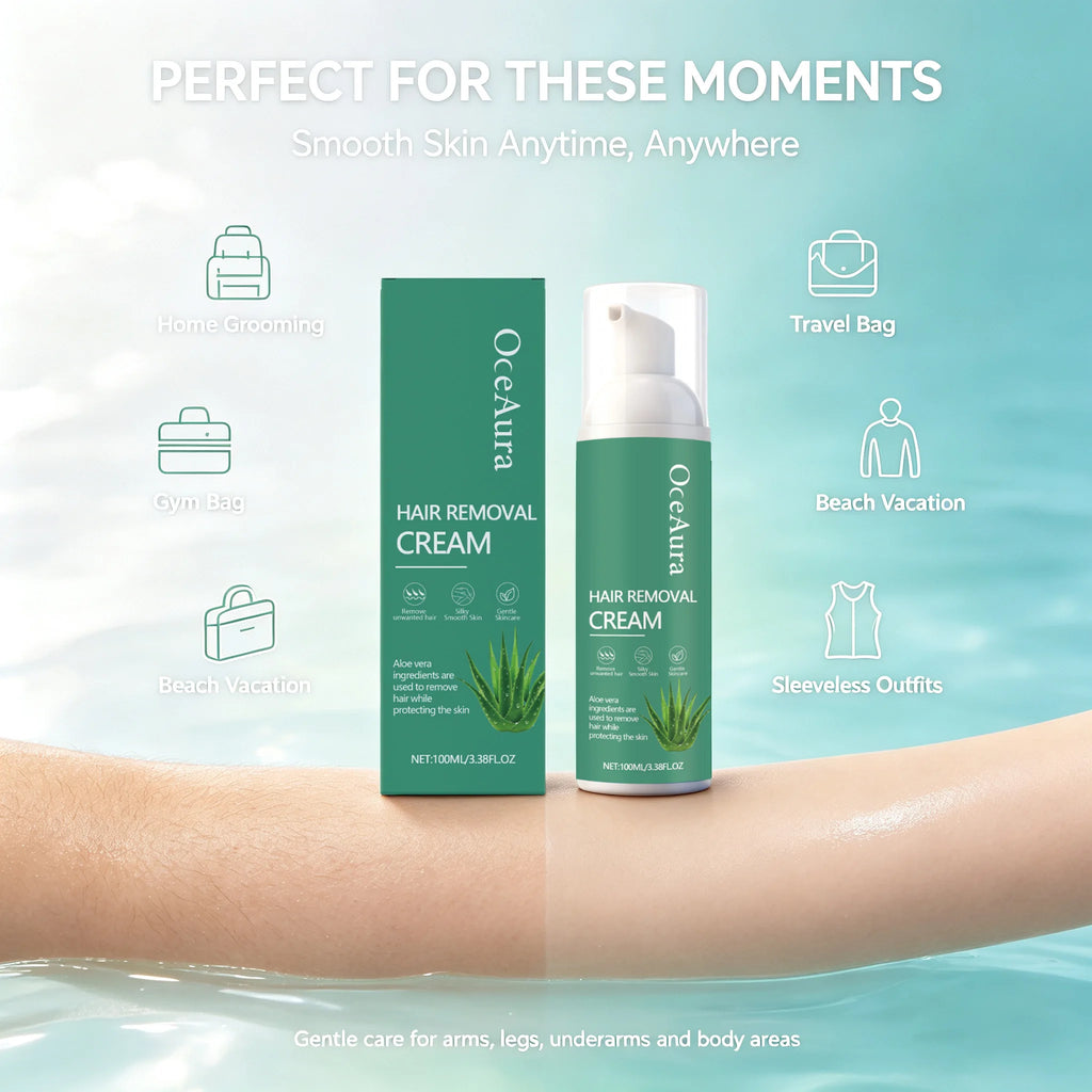 Aloe Vera Men's Hair Removal Mousse Painless Remove Hairs Refresh Smooth Soften Beard Depilatory Foam for Face Arms Legs Body Qme