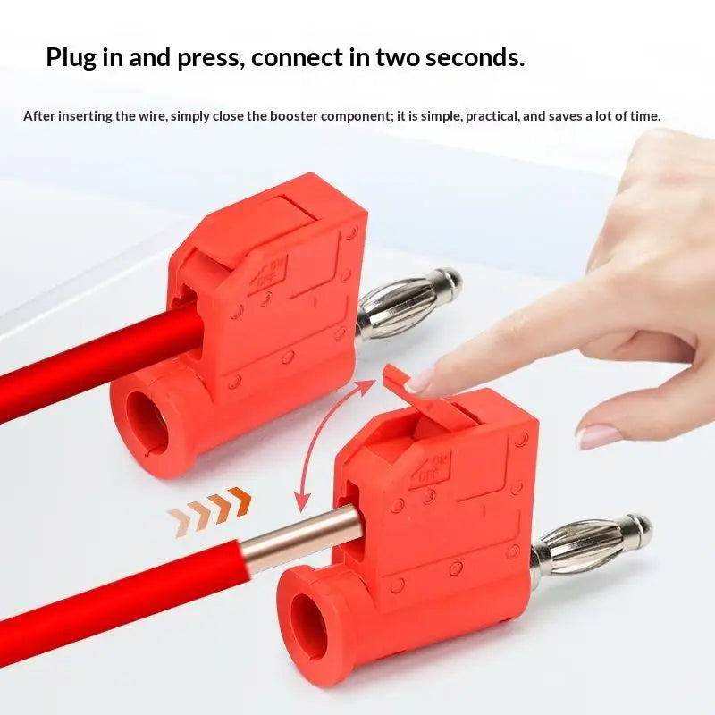 1 24A Current Quick Wire Connector Solderless Banana Plug Audio Qme