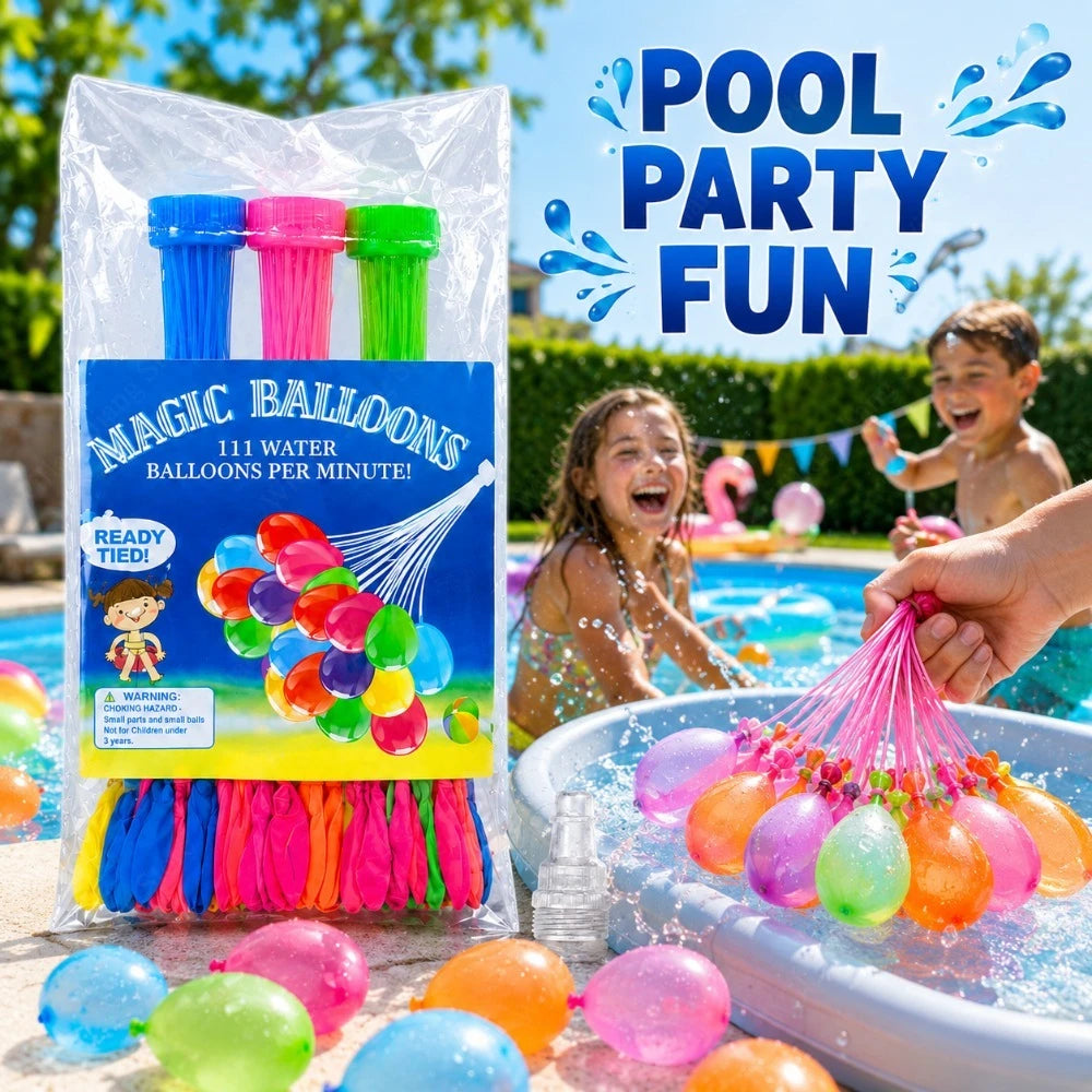 1/3/5PCS Summer Fast Filling Water Balloons Ideal Accessory for Beach Pool Gathering Outdoor Group Game and Holiday Fun Qme
