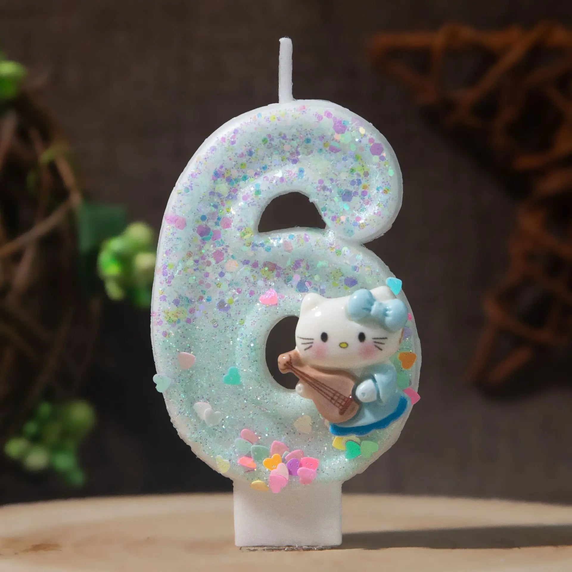 Hello Kitty Number Birthday Candles 0-9 Cartoon Cake Topper Decor Qme 6