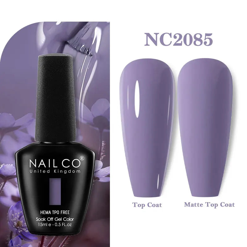 NAILCO Green Series Dark Gel Nail Polish Lasting Hybrid Base Matte