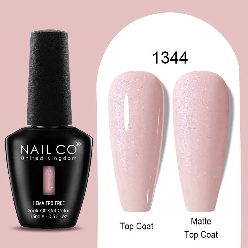 Nailco Jelly Gel Nail Polish Transparent Varnishes 44 Colors Red Pink Qme 1344