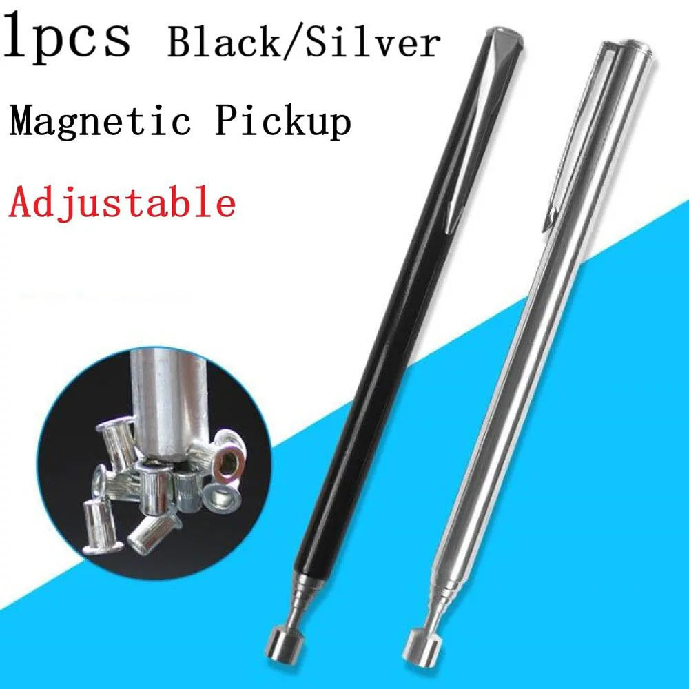 Telescoping Magnetic Pick up Tool Portable Grabbers Reacher Tools with Pocket Clip Telescopic Retrieving Magnet for Mechanic Man Qme