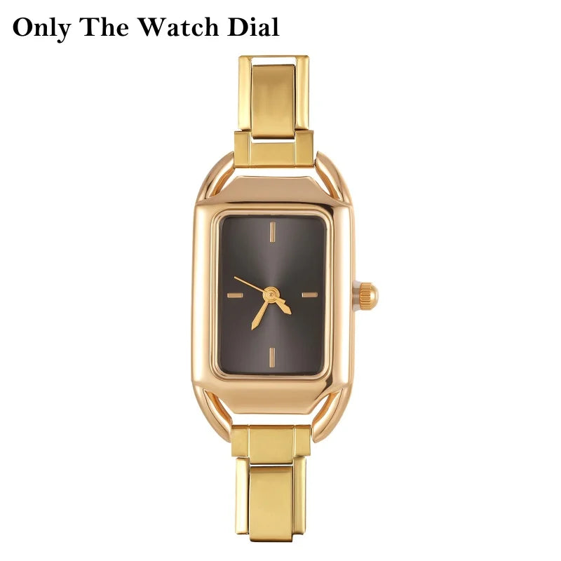 Fashion Women's Men's DIY 9mm Width Italian Elastic Charm Stainless Square Shiny Zircon Watch Bracelet Bangle For Birthday Gifts Qme Style 11