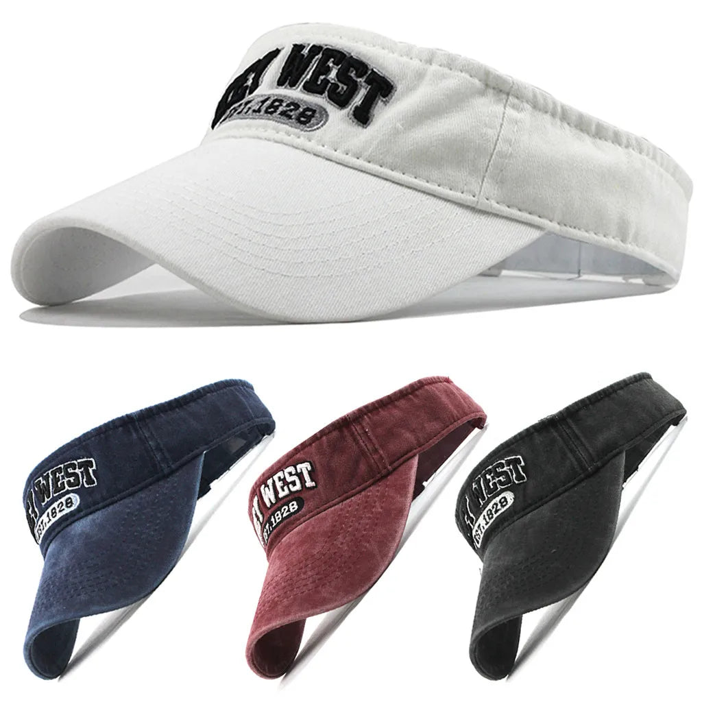 Unisex Embroidery Empty Top Baseball Caps Outdoor Adjustable Casual Hip Hop Hat Ball Sports Running Climbing Sunscreen Hat Qme
