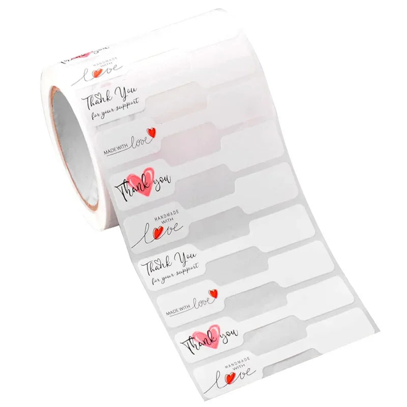 500pcs/Roll Multicolor Jewelry Price Tags Sticker DlY Self Adhesive Kraft Paper Labels for Necklace Bracelet Price Display Tool Qme Pink