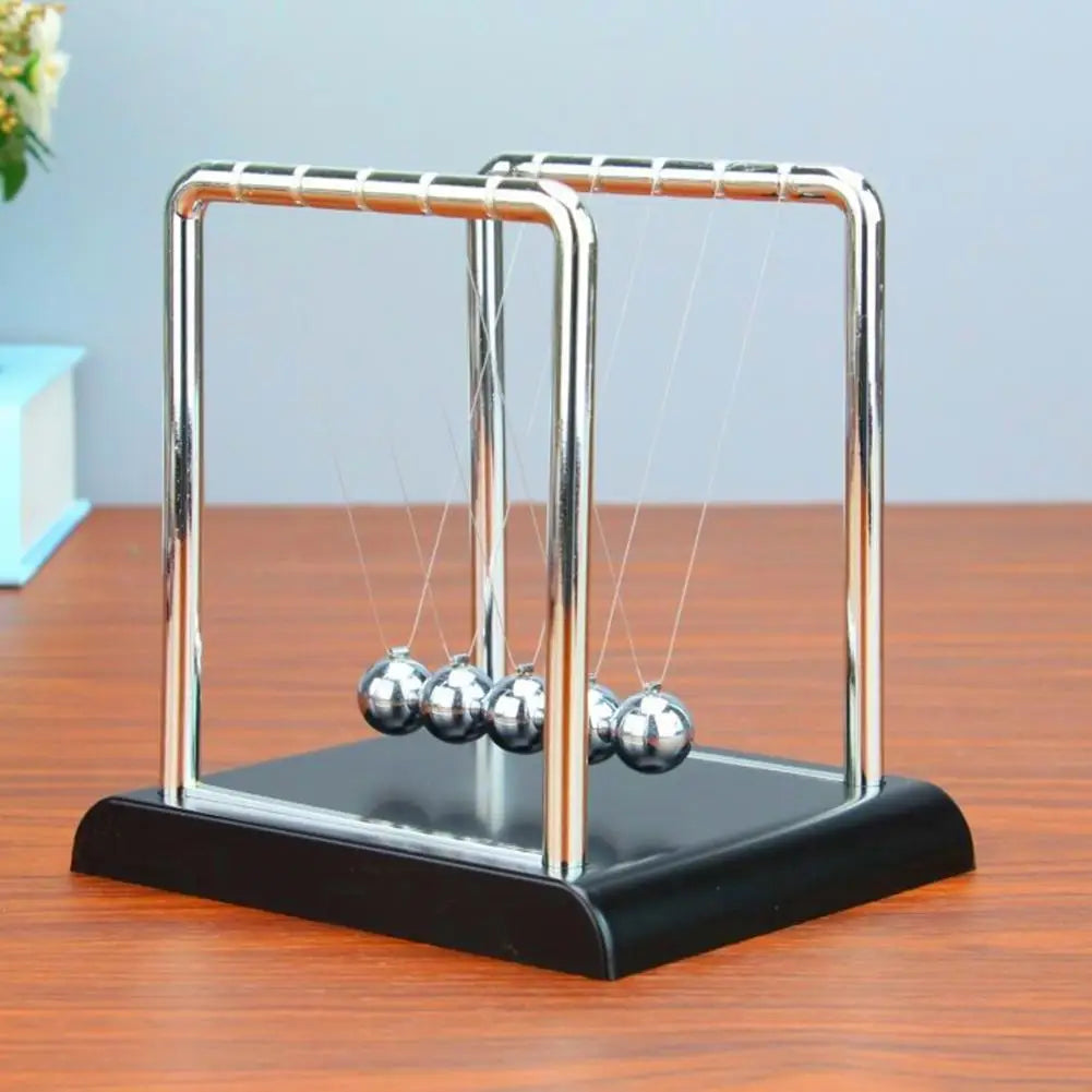 Newton's Cradle Balance Ball Steel Pendulum Motion Toy for Physics Science Education Stress Relief Desk Christmas Home Decor Qme