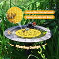 Bee Watering Station Bee Waterer Station Feeding Island Bee Drinking Water Dispenser for Outdoor Garden Butterfly Thirsty Qme Yellow