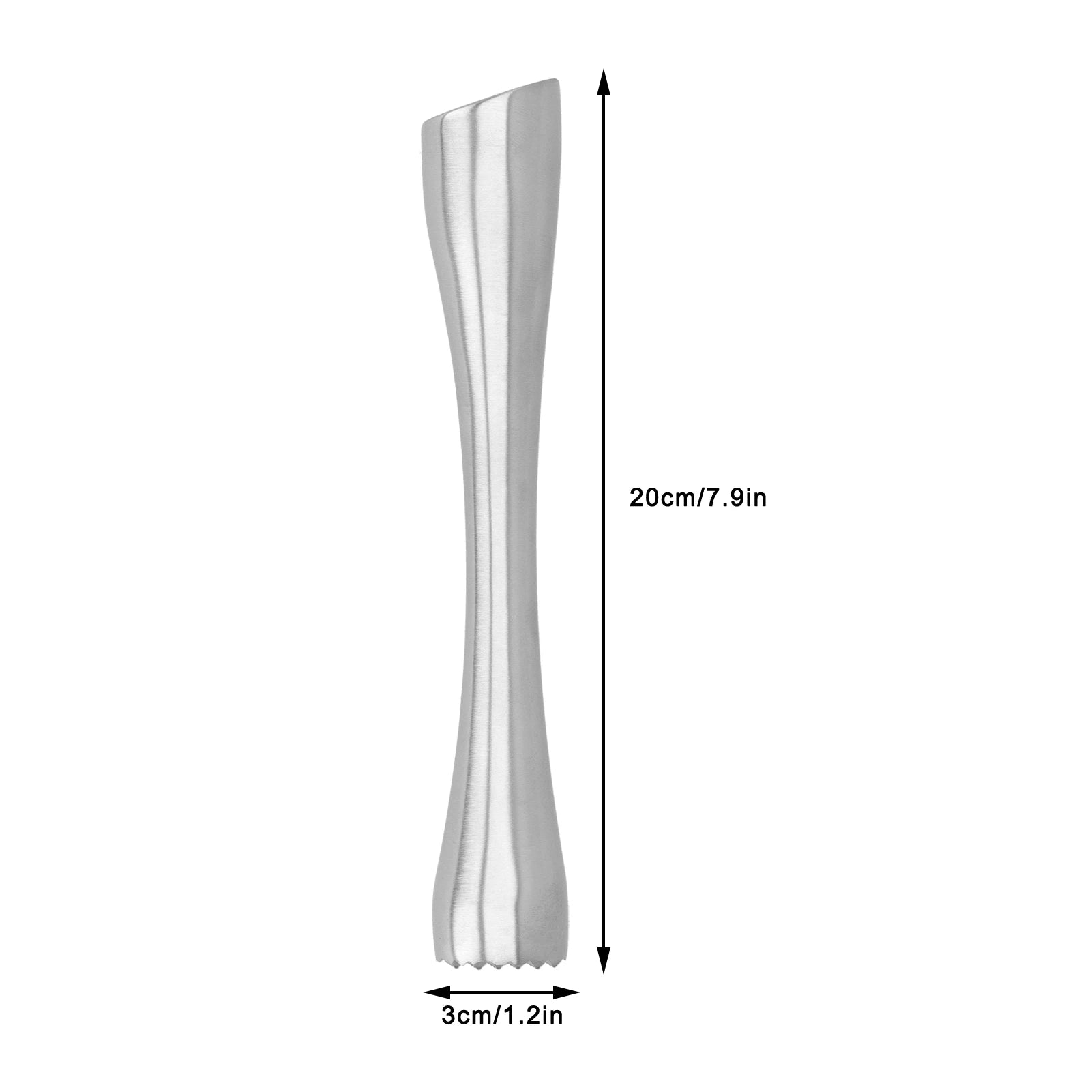 Stainless Steel Cocktail Muddler Bar Fruit Masher Ice Crusher Mojito Mixer DIY Drink Mixing Tool for Home Bar Kitchen Qme