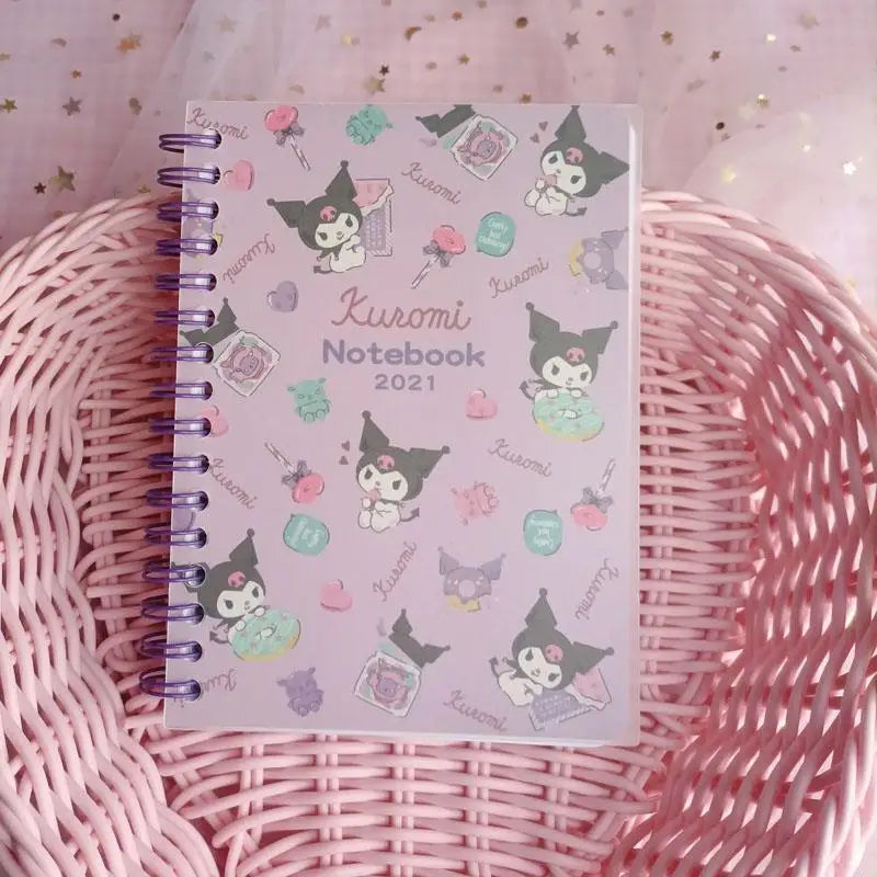 Hello Kitty Kuromi Planner Cute Ring-bound Notebook Simple Student Qme 4