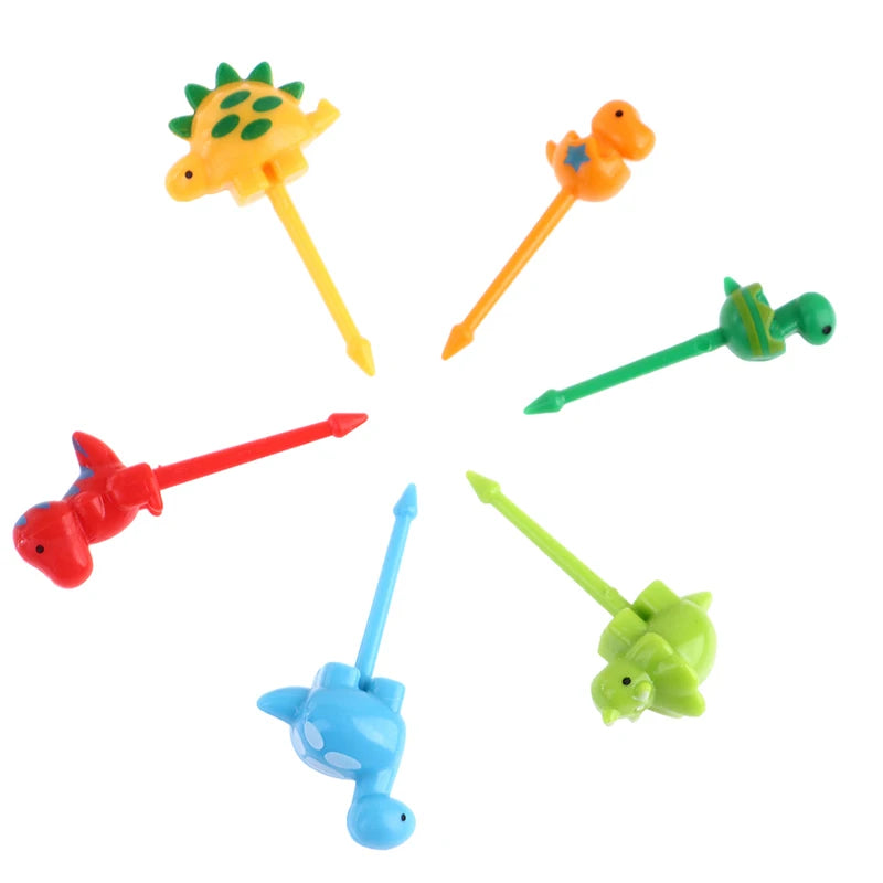Mini Skewers Cute Cartoon Eyes Kawaii Lunch Bento Stick Forks Fruit Qme