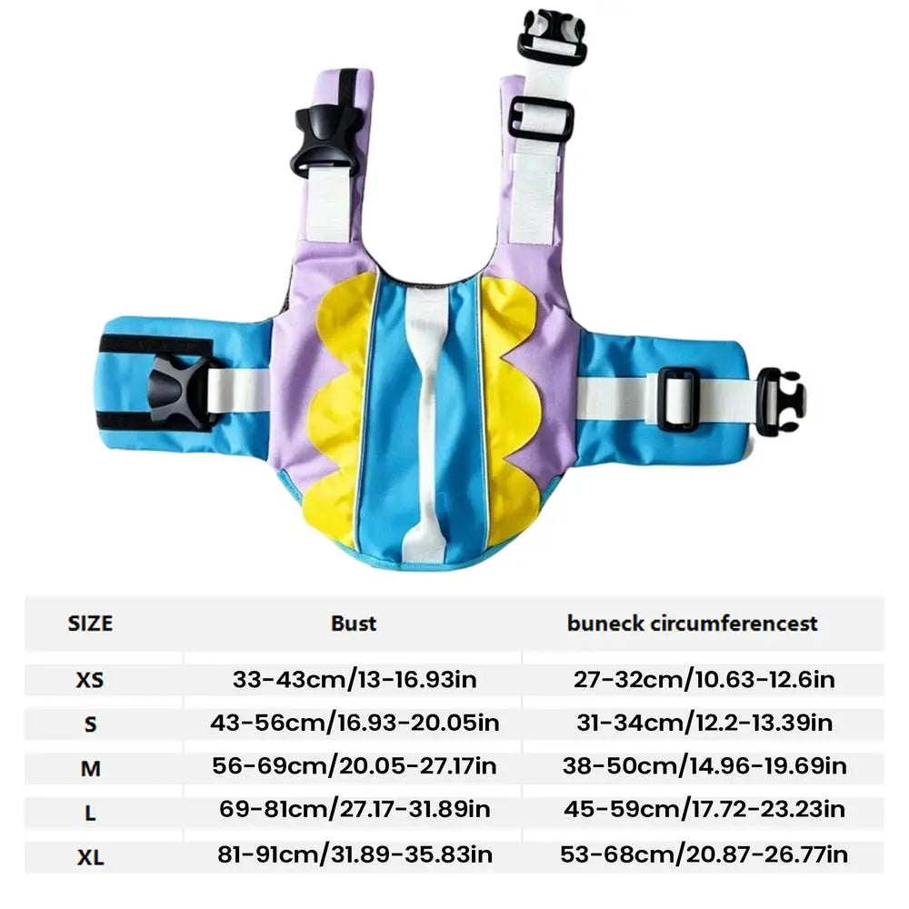 Dog Jacket Breathable Fit Water Safety Swimwear Sea Swimming Small Qme as shown M China Mainland