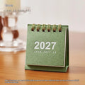 2027 Simple Creative Mini Desk Calendar Small Coil Desktop Planner Qme A1
