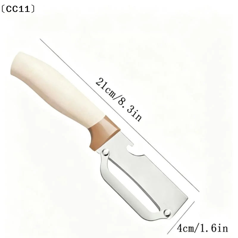1 Stainless Steel Flat Edge Peeler Fruits Vegetables Kitchen Qme