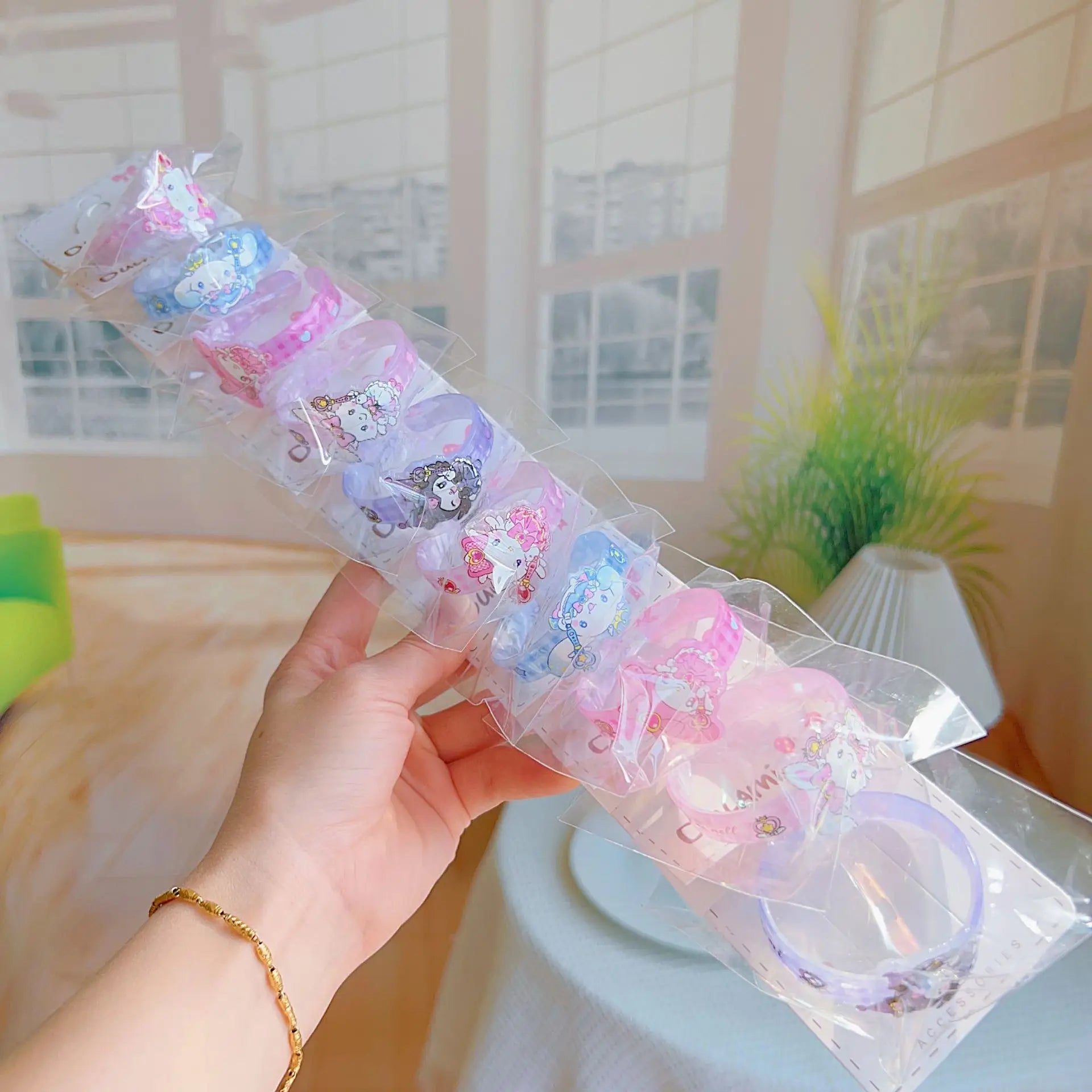 Hello Kitty Kuromi Star Dye Bracelet Student Cartoon Jewelry Cute Qme 13