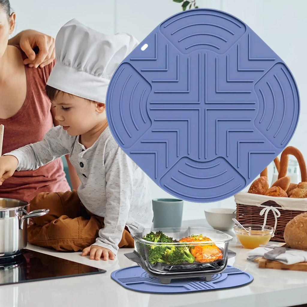 Air Fryer Pad Silicone Kitchen Counter Insulation Non-slip Protector Qme