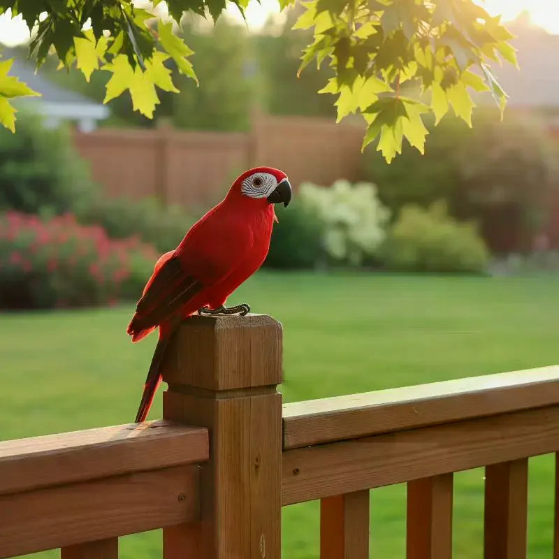 Simulation Parrot Garden Decoration Creative Lawn Figurine Ornament Animal Bird Outdoor Garden Party Prop Decoration Home Qme