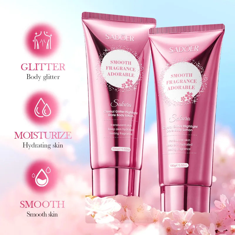 Sakura Skin Whitening Cream Dark Spots Removal Bleach Body Care Lotion Permanently Woman Beauty Moisturizing Korean Cosmetics Qme