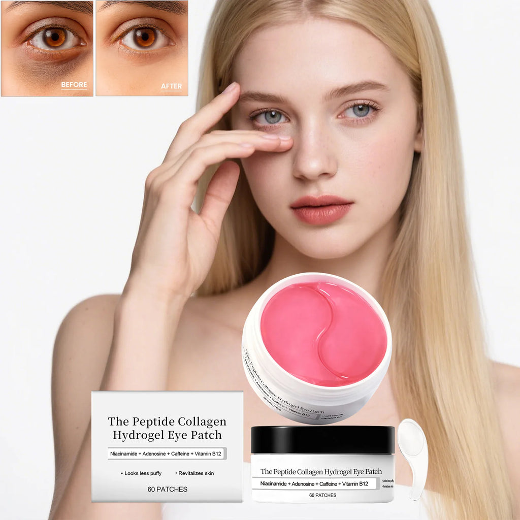 Peptide Collagen Hydrogel Eye Patch Reduce Wrinkles Dark Circles With Copper Peptide Niacinamide Firming Hydrating Gel Eye Pads Qme