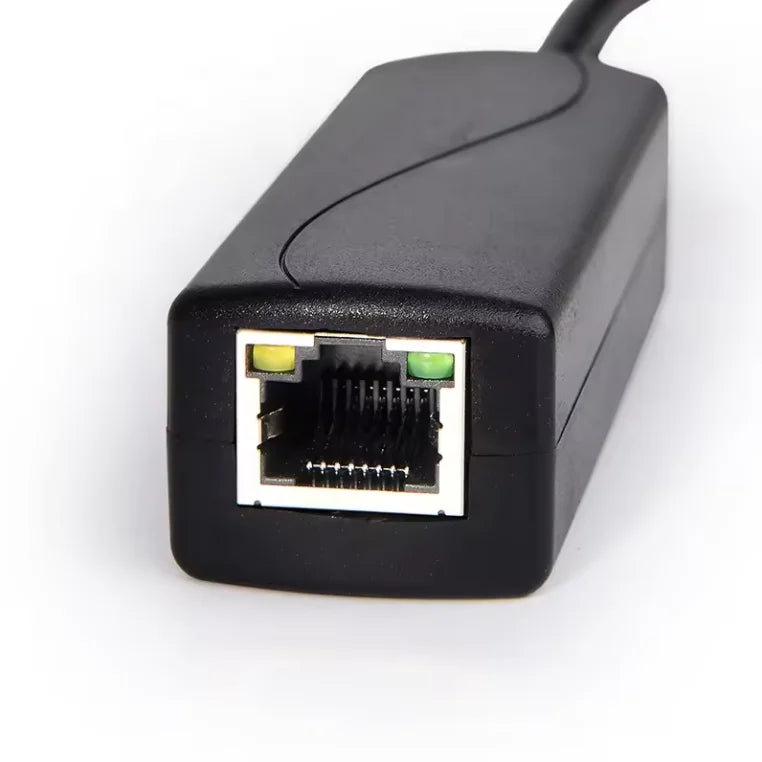2pcs 100Mbps Standard POE Splitter 48V to 5V 2.4A Micro USB TYPE-C DC Power Adapter Qme
