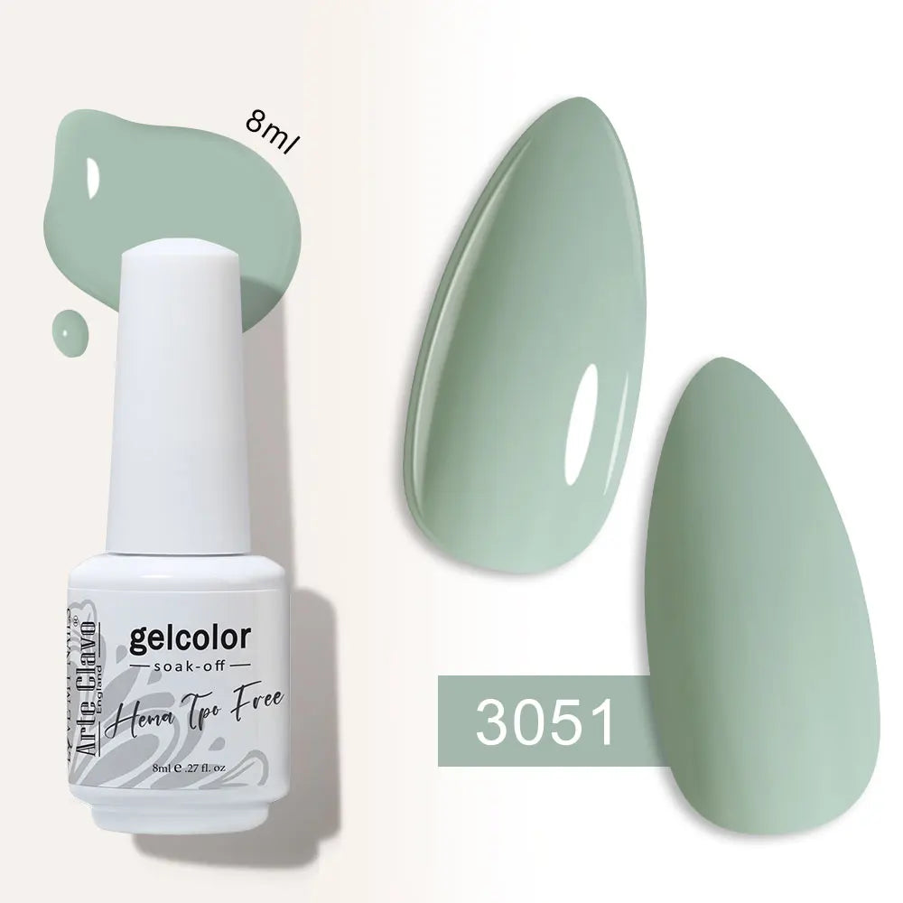 Arte Clavo Semi-permanent Gel Nail Varnish 180 Colors Semipermanent