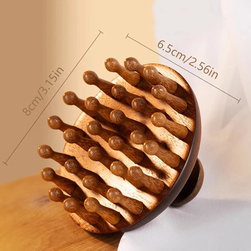 Sandalwood Gua Sha Massage Tool Multi-use Wooden Comb Meridian Qme A2