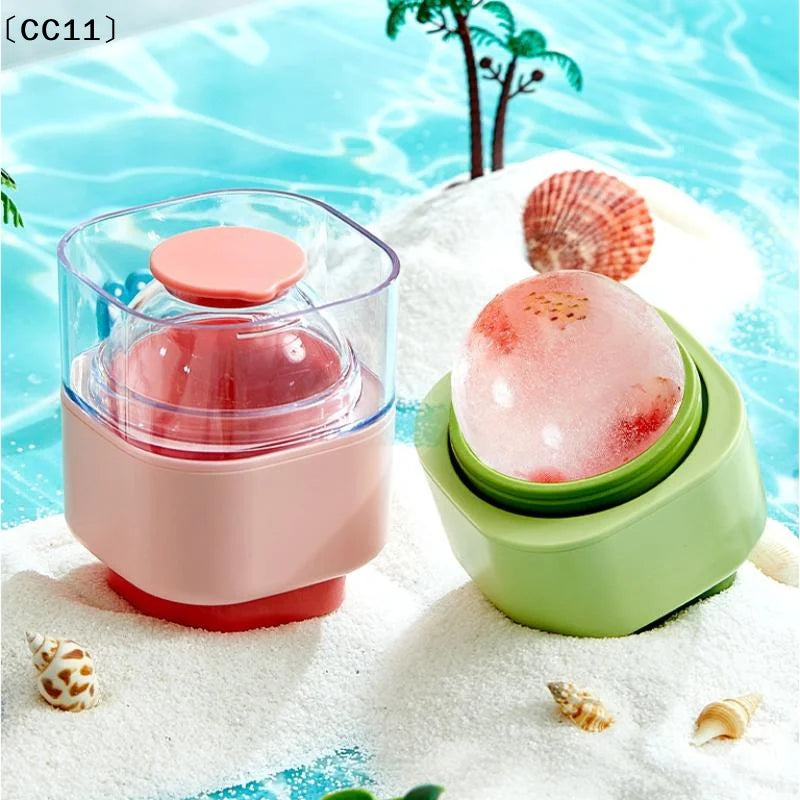 Silicone Round Ice Ball Mold Press DIY Kitchen Bar Jelly Cocktail Qme
