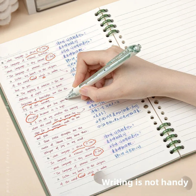 60 Sheets B5 Vintage Aesthetic Spiral Loose Leaf Notebook Planner Diary for Student Office School Writing Stationery Supplies Qme