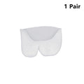 1 Pair Soft Forefoot Pads Silicone Gel Toe Protectors Soothing Qme White