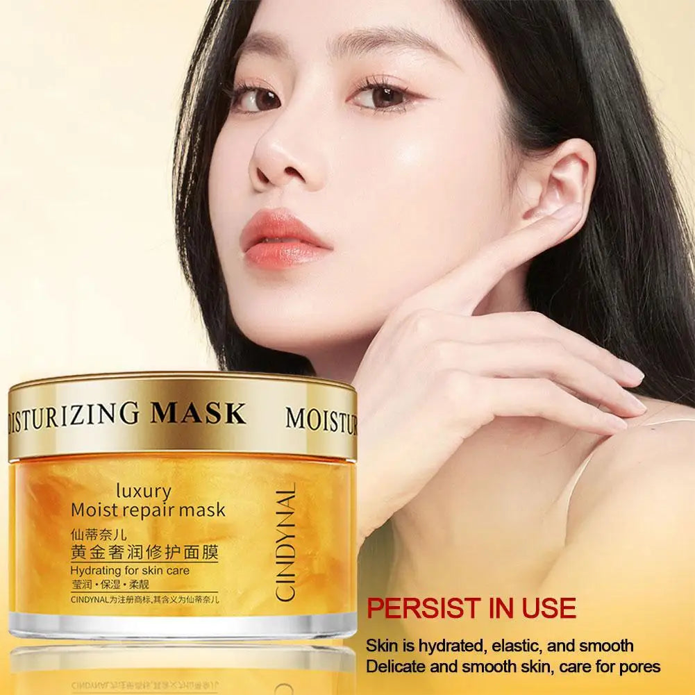 24K Gold Collagen Face Mask Moisturizing Firming Cream Nourishing Qme