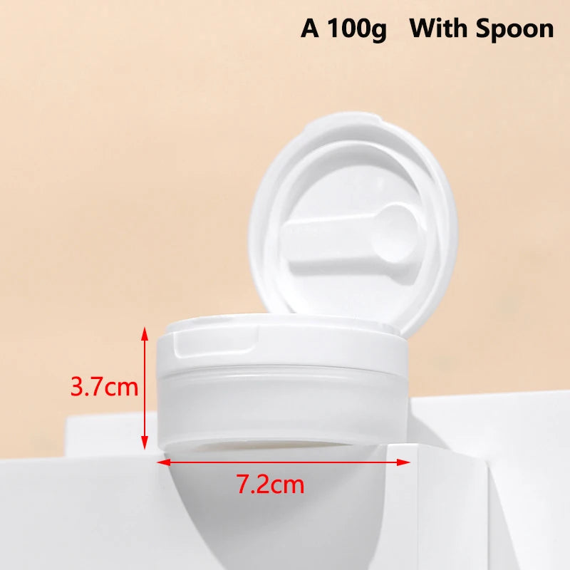 Spoon Tweezers Refillable Bottles Empty Pot Travel 100 120 Face Cream Qme 100g A