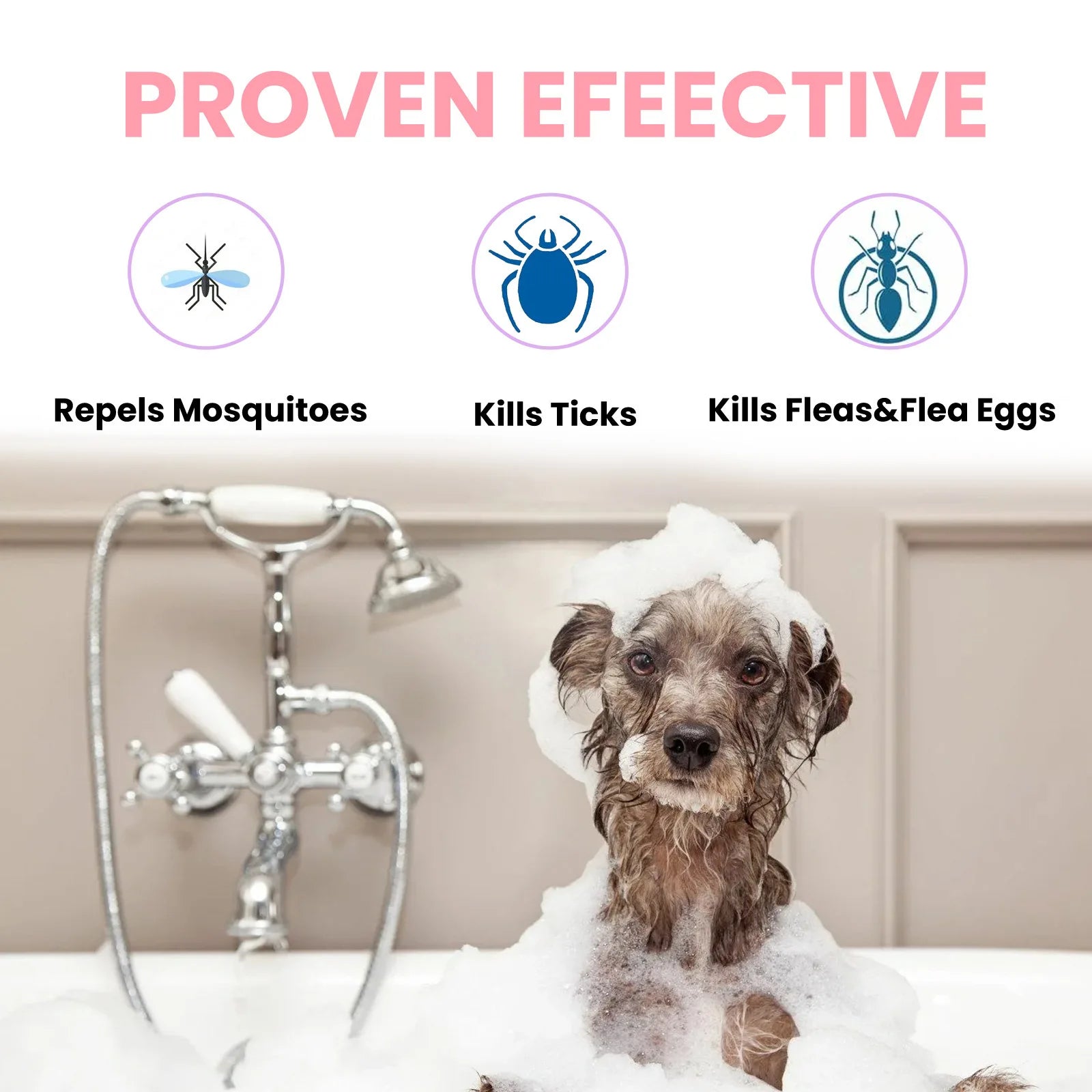 Pet Soap Dogs Hair Softening Flea Lice Insect Killer Cats Mite Removal Itching Relieve Skin Treatment Moisturizing Pet Shampoo Qme