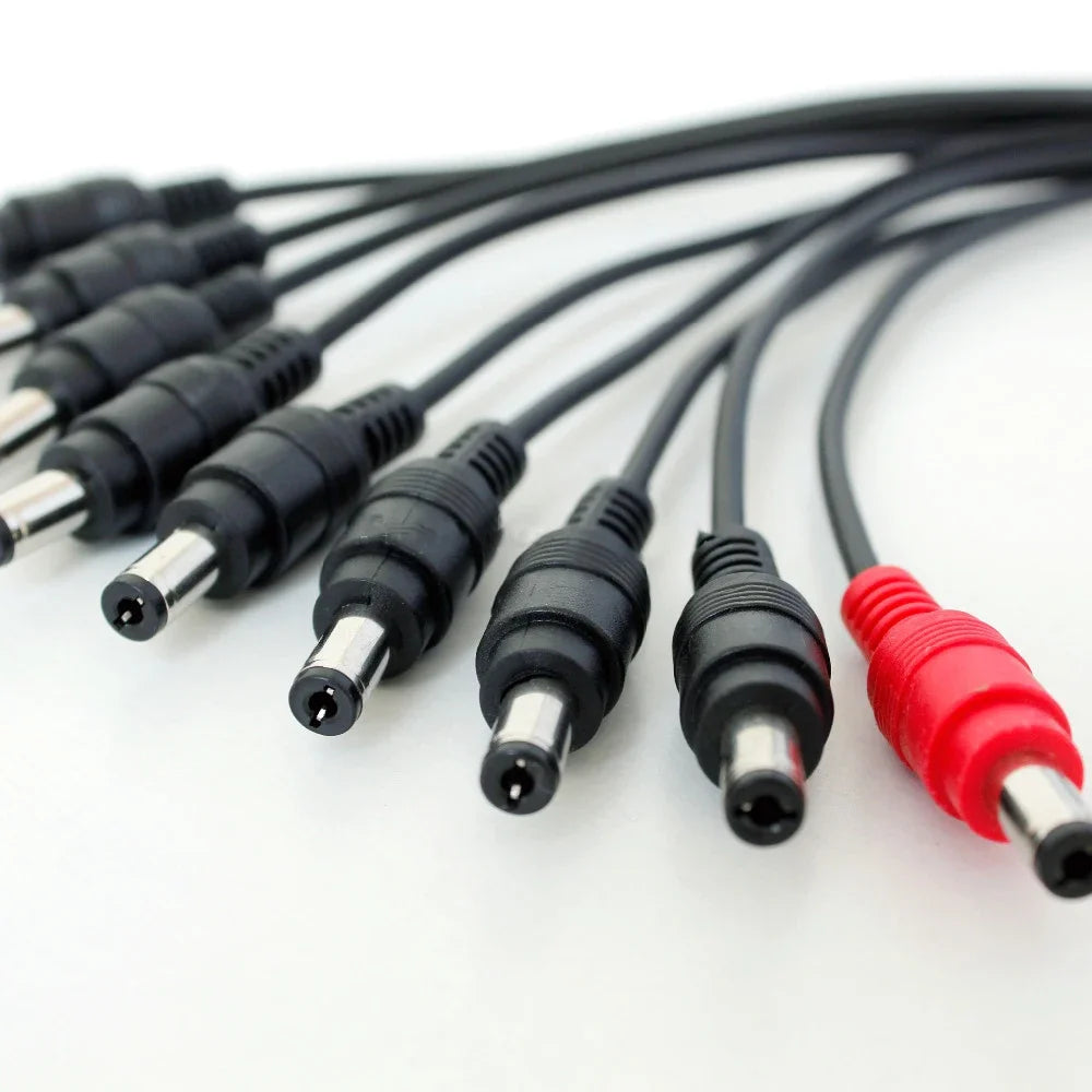 ESCAM 1 to 9 DC Power Splitter Cable DVR Plugs for CCTV Camera System video cctv accessories Qme