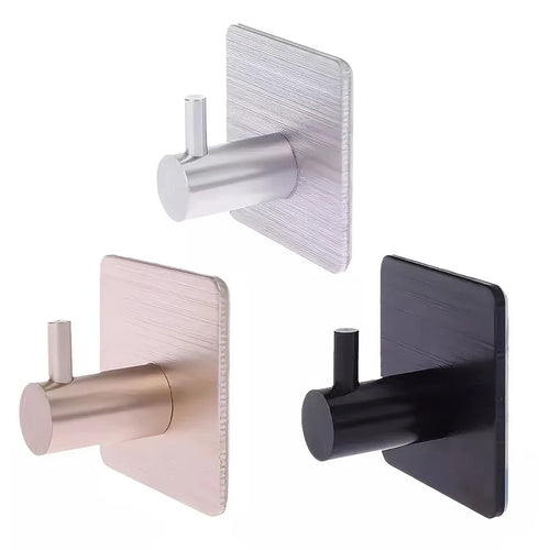 1 Hook Single No Punching Clothes Metal Seamless Creative Brushed Hat Qme