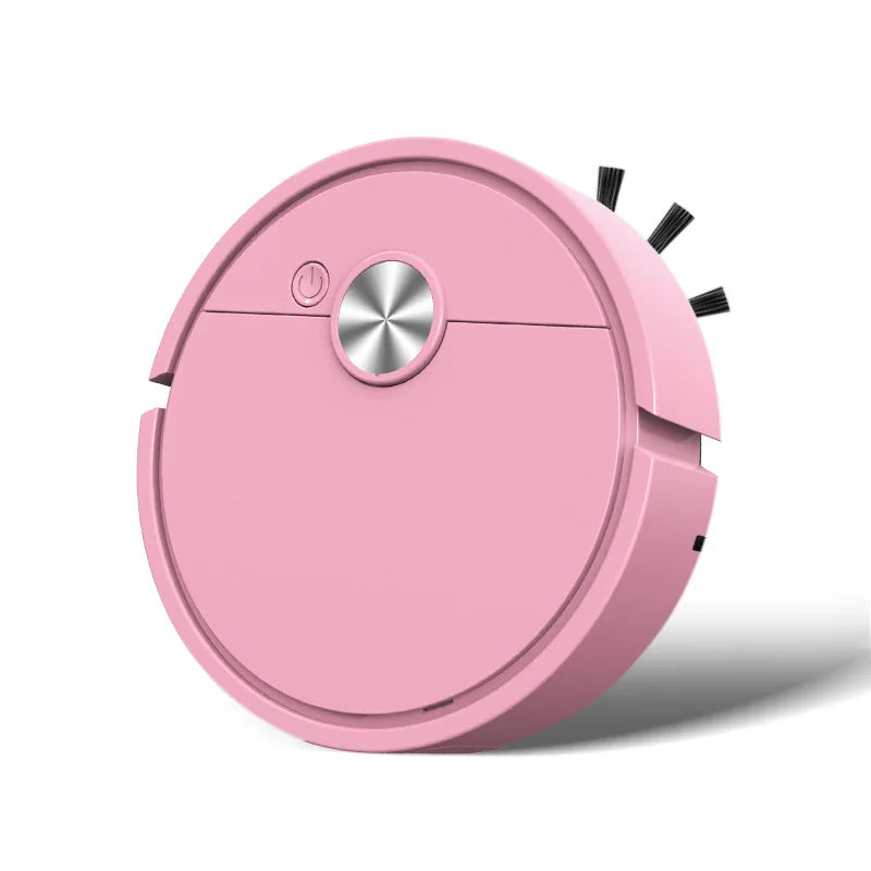 Smart Vacuum Cleaning Robot Mini Mopping Suction And Sweeping Integrated Fully Automatic Cleaning Sweeping Robot Qme Pink