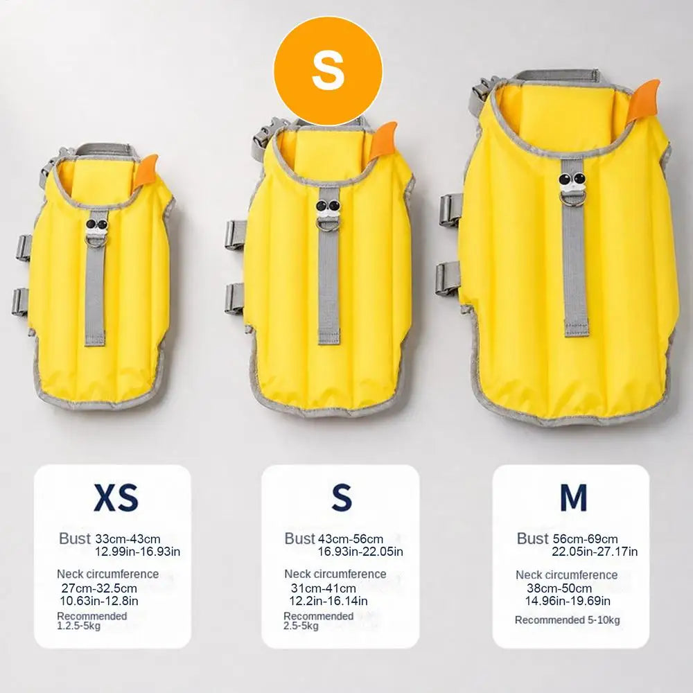 Dog Swim Vest Waterproof Breathable Clothes Dog Swimming Vest Floating Jacket for Puppy Small Medium Pet Pool Outdoor Lake River Qme S