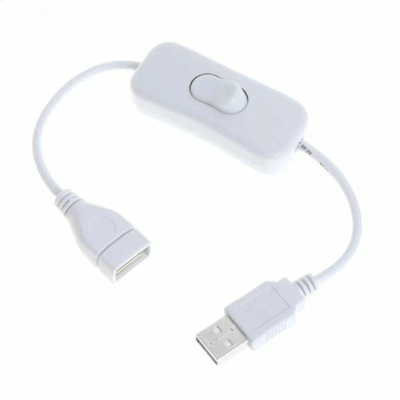 7pcs 28cm USB Cable with Switch ON/OFF Cable Extension Toggle for USB Lamp USB Fan Power Supply Line Durable HOT SALE Adapter Qme