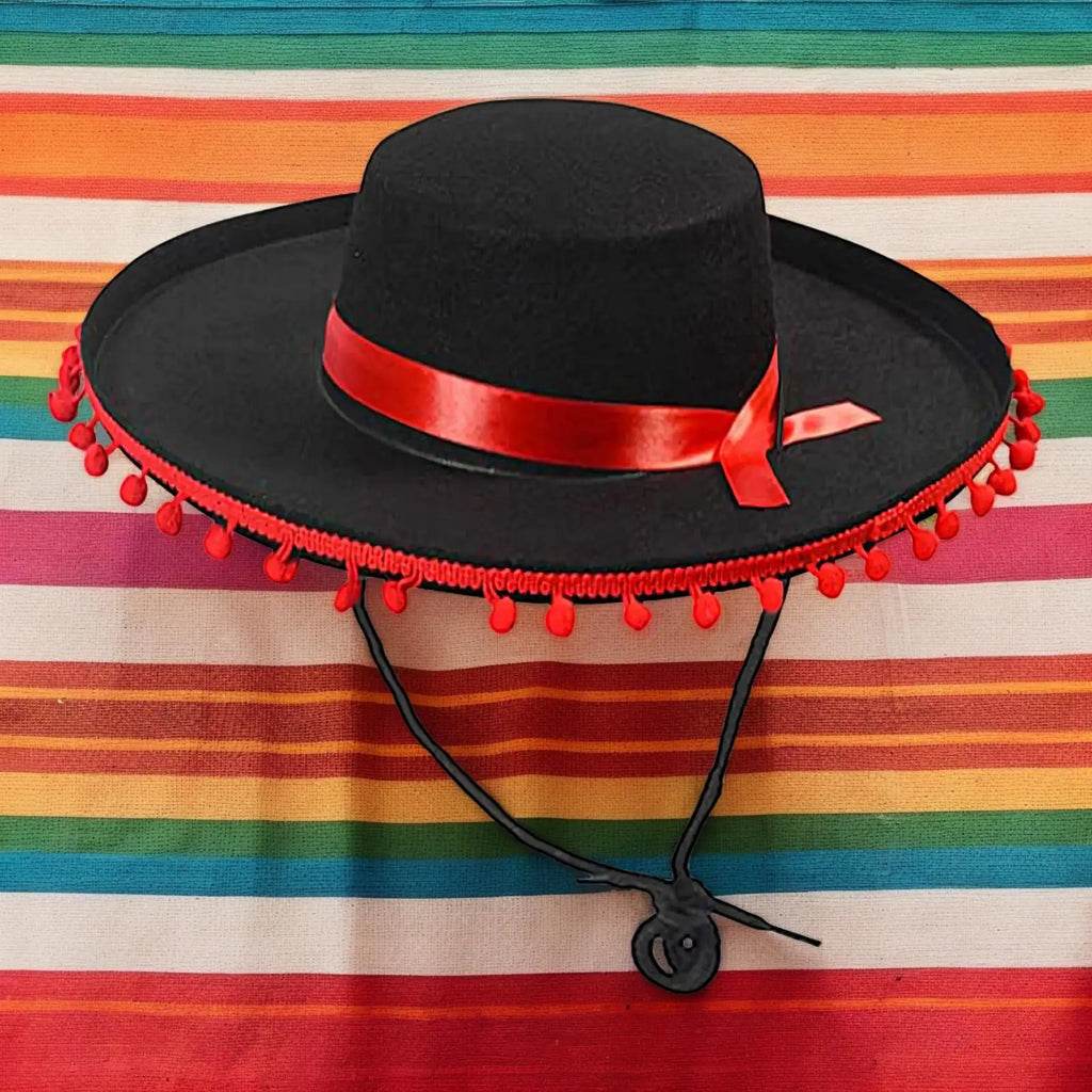 Mexican Sombrero Hat Dress Up America Adults Flamenco Cosplay Costume Qme