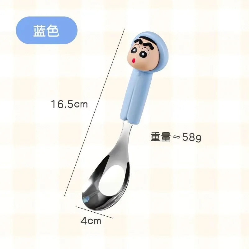 Hello Kitty-themed 304 Stainless Steel Spoon Household and Student-Friendly “Yuanbao” Spoon, Stainless Steel Spoon Qme 9