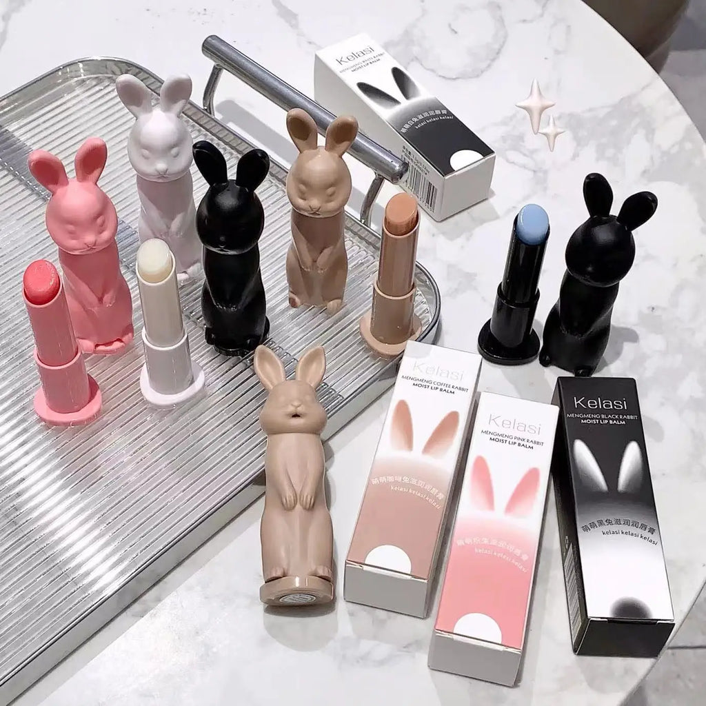 Cute Rabbit Moisturizing Lipstick Prevent Dryness Fade Lip Lines Qme