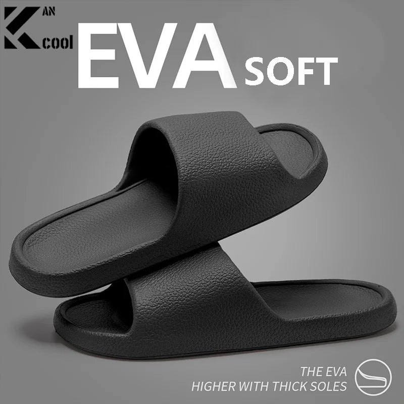 Summer NEW Slippers For Men Women Eva Soft Bottom Slippers Indoor House Slides Flat Sandals Outdoor Beach Shoes Man Flip Flops Qme