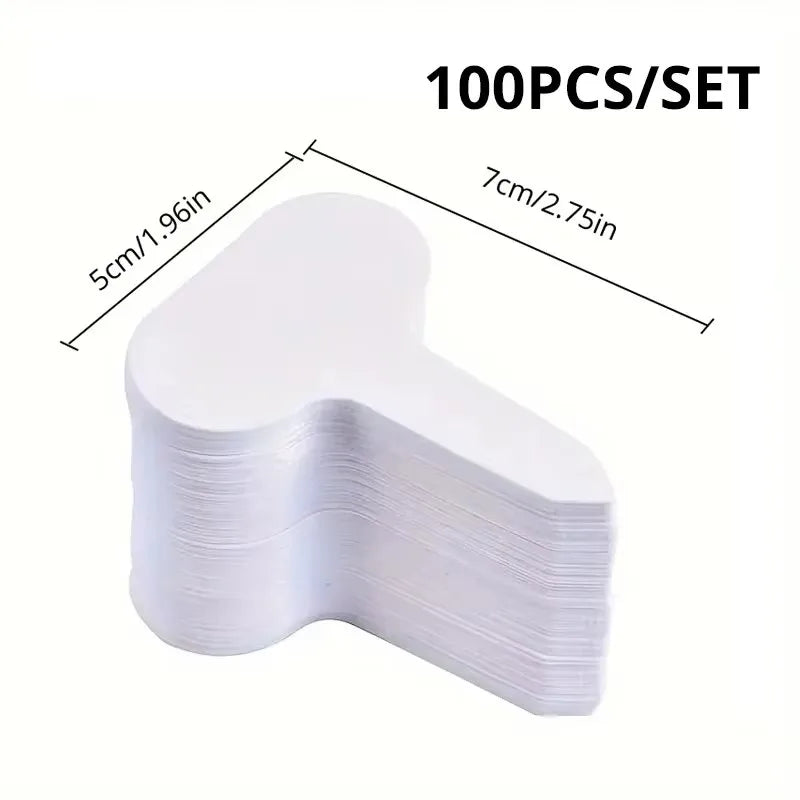 100PCS Garden Labels Plant Waterproof Classification Sorting Sign Tag Ticket Plastic Writing Plate Board Plug In Card Qme