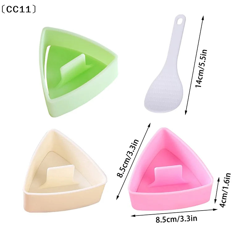 CC11Triangular Onigiri Mold Kitchen Food Utensils Sushi Press Qme