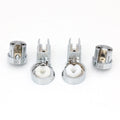 Bath Hinge Brackets For Shower Screens Robust ABS Material With Chrome Finish Designed For 6mm Glass Stability Qme Default Title