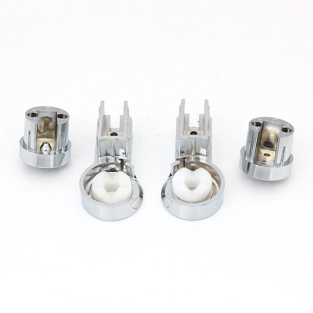 Bath Hinge Brackets For Shower Screens Robust ABS Material With Chrome Finish Designed For 6mm Glass Stability Qme Default Title
