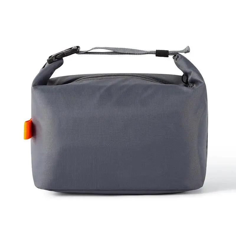 Lunch Insulated Bento Bag Aluminium Foil Lunchbox Ice Portable Dinner Qme Gray